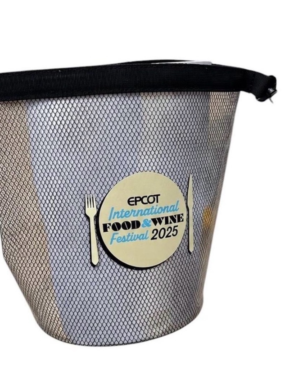 EPCOT International Food & Wine Festival 2025 Silver Wine Cooler Bag Disney